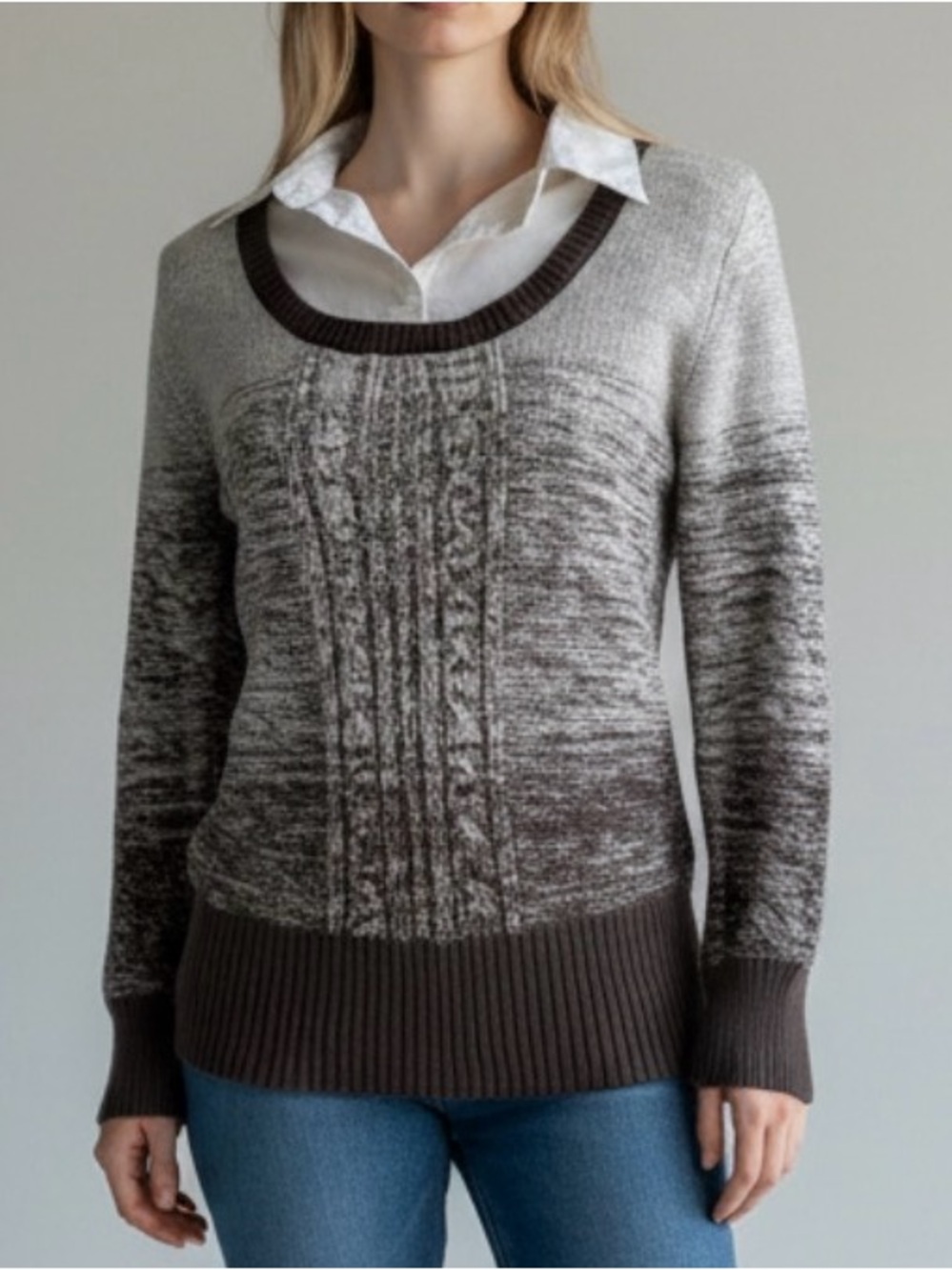Apt. 9 Faux Shirt-Collar Sweater